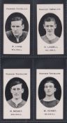 Cigarette cards, Taddy, Prominent Footballers (London Mixture) Millwall, 4 cards, S Lamb, R Liddell,