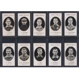 Cigarette cards, Taddy, Prominent Footballers (No Footnote), Leeds City, (set, 15 cards) (mostly