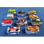 Model Cars, a collection of 11 boxed Tomica vehicles to comprise Terex 33-07 Dump, Cadillac