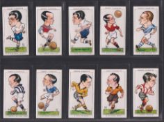 Cigarette cards, Ogden's, Football Caricatures (set, 50 cards) (vg)