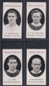 Cigarette cards, Taddy, Prominent Footballers, (London Mixture) Woolwich Arsenal, 4 cards C S