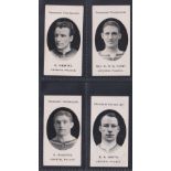 Cigarette cards, Taddy, Prominent Footballers (London Mixture), Crystal Palace, 4 cards, C Hewitt,