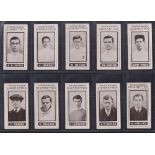 Cigarette cards, Churchman's, Footballers (brown) (set, 50 cards) (some with sl marks & minor