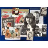 Entertainment, a collection of TV and Film ephemera to include signed photos, stills, lobby cards