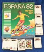 Football stickers, Panini, Espana 82 World Cup, unused album together with approx. 250 loose