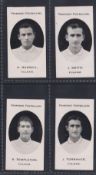 Cigarette cards, Taddy, Prominent Footballers (London Mixture), Fulham, 4 cards, H Russell, J Smith,