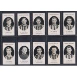 Cigarette cards, Taddy, Prominent Footballers (No Footnote), Bradford City, (set, 15 cards) (