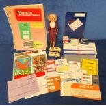 Transport, Aviation, a selection of items to include tickets, luggage labels, flight bulletin,