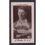 Cigarette card, Football, R. Binns, Halifax Town Footballers, type card, J. Beattie (vg) (1)