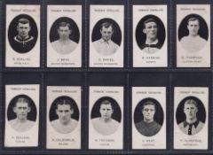 Cigarette cards, Taddy, Prominent Footballers, 13 cards (9 without footnote, 4 with), Codling, Aston