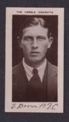 Cigarette card, Football, R. Binns, Halifax Town Footballers, type card, F. Brown (vg) (1)