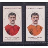 Cigarette cards, Smith's, Football Club Records, (1917), two cards, both no 34, W Meredith