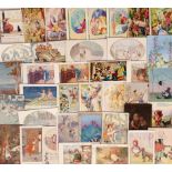 Postcards, a collection of 100+ cards featuring Fairies, Fairy-Tales, Nursery Rhymes, Disney, etc.