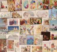 Postcards, a collection of 100+ cards featuring Fairies, Fairy-Tales, Nursery Rhymes, Disney, etc.