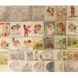 Postcards, Children's Artists, 30+ cards to include Agnes Richardson, Paul Ebner, Hilda Miller, H.