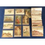 Postcards, Mixed Selection, a collection of approx. 160 cards to include romance, topo, towns,