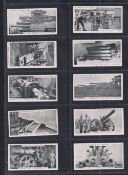 Cigarette cards, Ogden's, Modern War Weapons, (set, 50 cards) (mostly gd)