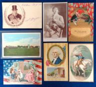 Postcards, Famous People, a selection of 7 cards to comprise ranch home of Colonel W.F. Cody (