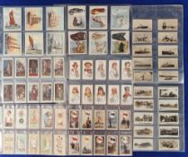 Cigarette cards, Wills, 8 sets, Animals & their Furs, 'L' size, Rigs of Ships, 'L' size, Time &