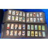 Cigarette cards, two vintage slot-in albums, containing a collection of mostly complete sets inc.