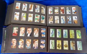Cigarette cards, two vintage slot-in albums, containing a collection of mostly complete sets inc.