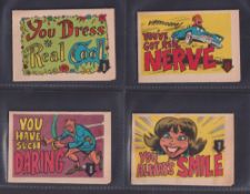 Trade cards USA, Topps, Nasty Notes (set, 32 fold-out cards) (gen gd)