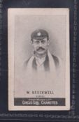 Cigarette card, Cohen Weenen, Heroes of Sport, Cricket, type card, W Brockwell, Surrey (gd) (1)