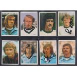 Football stickers/autographs, Germany, Bergmann-Verlag, World Cup 1974, a selection of 12 stickers