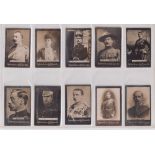 Cigarette cards, Ogden's, Guinea Gold, selection, Actresses Base D, (approx. 90), Boer War &