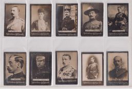 Cigarette cards, Ogden's, Guinea Gold, selection, Actresses Base D, (approx. 90), Boer War &
