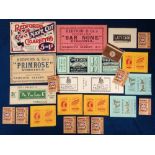 Tobacco advertising, Redford's, a collection of advertising items inc. packets, labels, counter