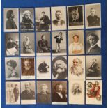 Postcards, Personalities, inc. Russian issues (15), Revolutionary Priest Petrov (2), Tchekov (2),