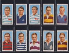 Cigarette cards, Rugby, 2 sets, Churchman's, Rugby Internationals, & Wills, Rugby Internationals (