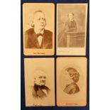 Photographs, Cartes de Visite, 4 Victorian cards featuring George Peabody (American Philanthropist),