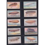 Cigarette cards, Wills, Aviation, (set), Motor Cars (set, 48 cards, NZ issue), Wild Animals of the