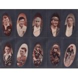 Cigarette cards, Carreras, Popular Personalities, (oval), (set, 72 cards), Picture Puzzle Series (
