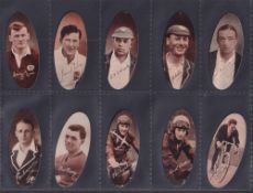 Cigarette cards, Carreras, Popular Personalities, (oval), (set, 72 cards), Picture Puzzle Series (