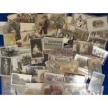 Postcards, Social History, approx. 120 mixed age cards showing portraits, groups, sea-side