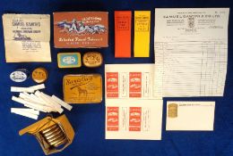 Tobacco advertising, Samuel Gawith, Kendal, a selection of items inc. 7 snuff tins (in original
