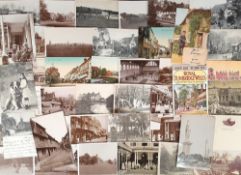 Postcards, Kent, a collection of approx. 43 cards with many street scenes, inc. military camp