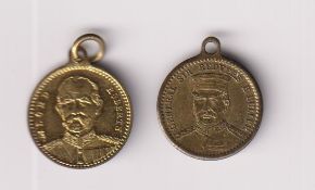 Tobacco issues, Wills, Boer War Medallions, 'K' size, two, Lord Roberts ('Westward Ho Smoking