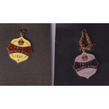 Horseracing, Royal Ascot, two different enamel badges for Ascot Private Stand 1950, one being