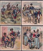 Trade cards, USA, J. & P. Coats, Uniform of the Army of the United States, 'XL' size, 2 different