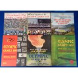 Olympics, a collection of six British Olympic Association Official Reports for London 1948, Helsinki