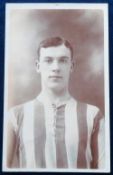 Postcard, Football, George Holley, Sunderland & England, RP portrait by Culshaw, with England