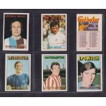 Trade cards, A&BC Gum Footballers, (Orange/Red, 110-219), 'X' size (set, 110 cards) (vg/ex)