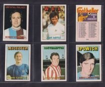 Trade cards, A&BC Gum Footballers, (Orange/Red, 110-219), 'X' size (set, 110 cards) (vg/ex)