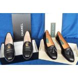Designer Shoes, 4 pairs of ladies designer shoes to comprise 3 pairs of boxed slip on Cole Haan