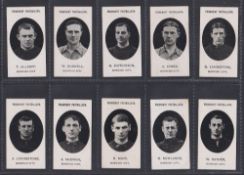 Cigarette cards, Taddy, Prominent Footballers (No Footnote), Norwich City (set, 15 cards) (mostly