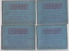 Trade cards, Football, Sport, Team Picture Books (set, 6) with colour images of various Football